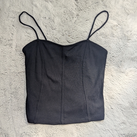 Anthropologie Tops - Maeve by Anthropologie Black Spaghetti Strap Tank Top | Size Large